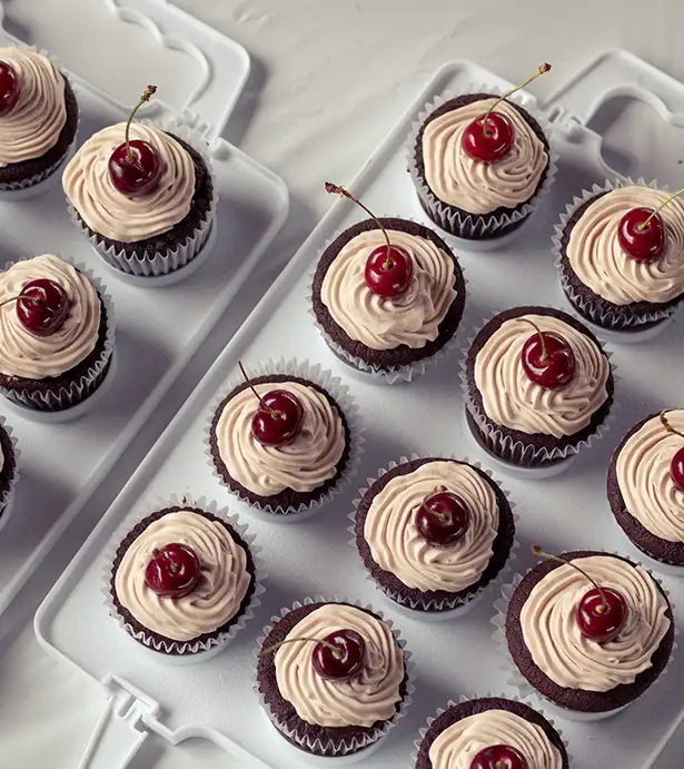 Chocolate Cherry cupcakes