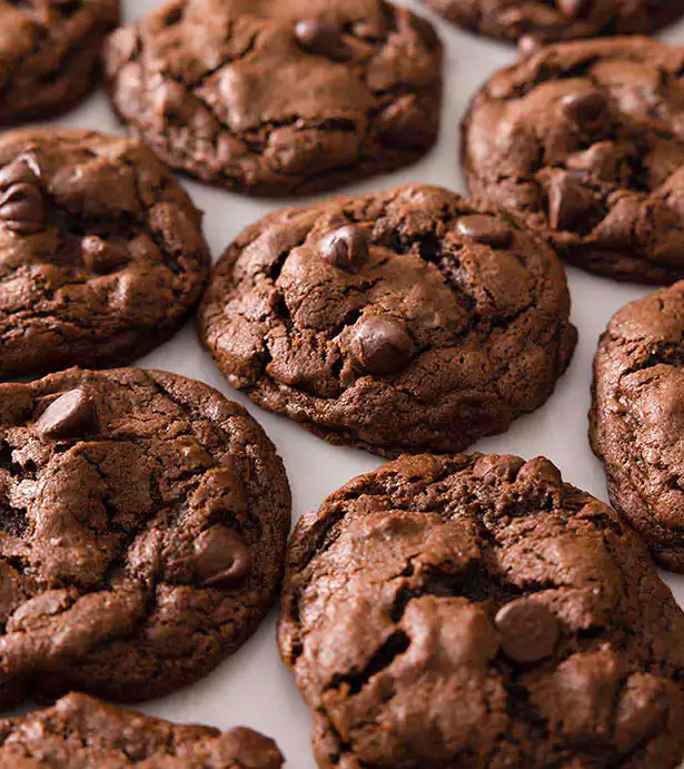 Double chocolate chip cookies