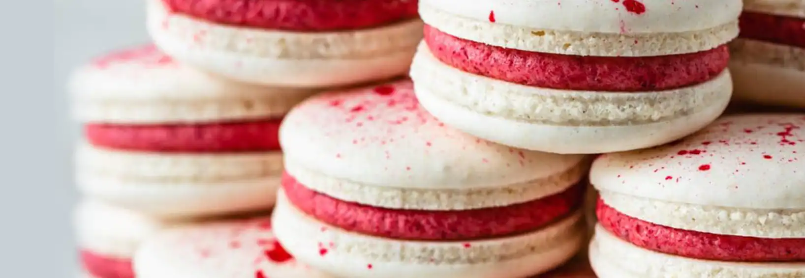 Homemade Vegan Raspberry Macarons