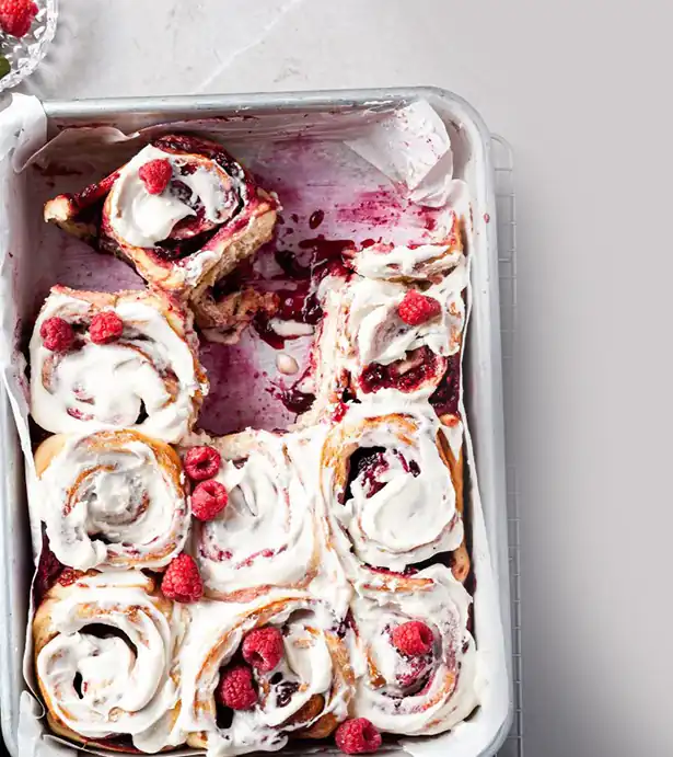 Vegan Raspberry Sweet Rolls recipe