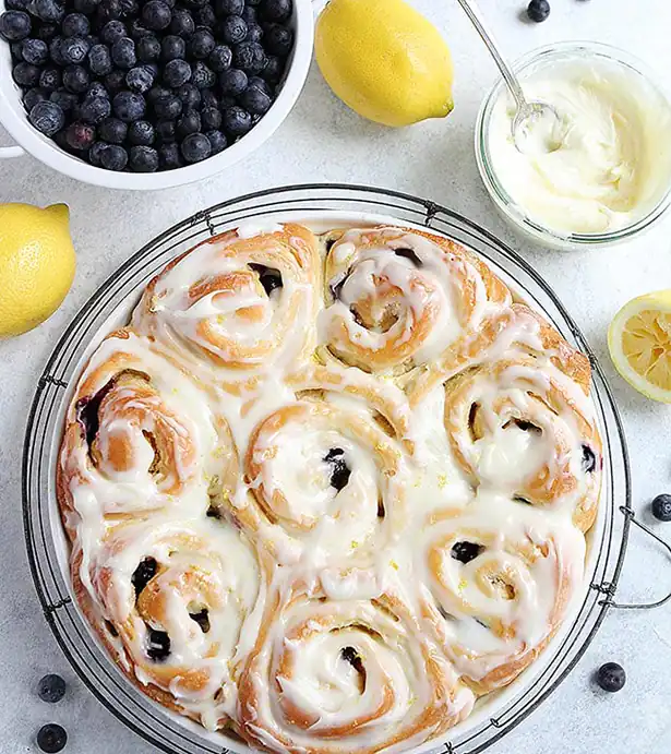 lemon blueberry rolls recipe